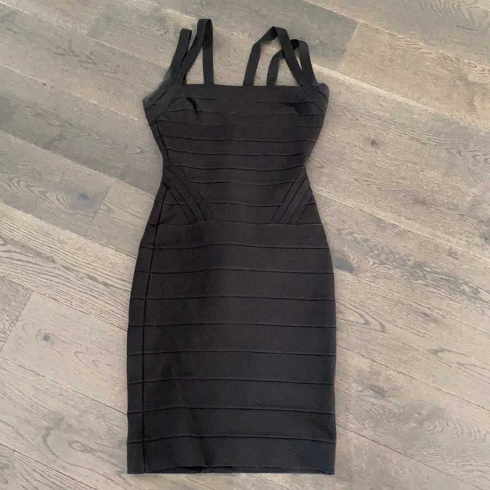 Herve Leger Black Bandage dress size XS